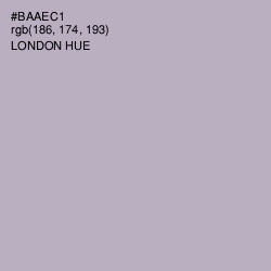 #BAAEC1 - London Hue Color Image